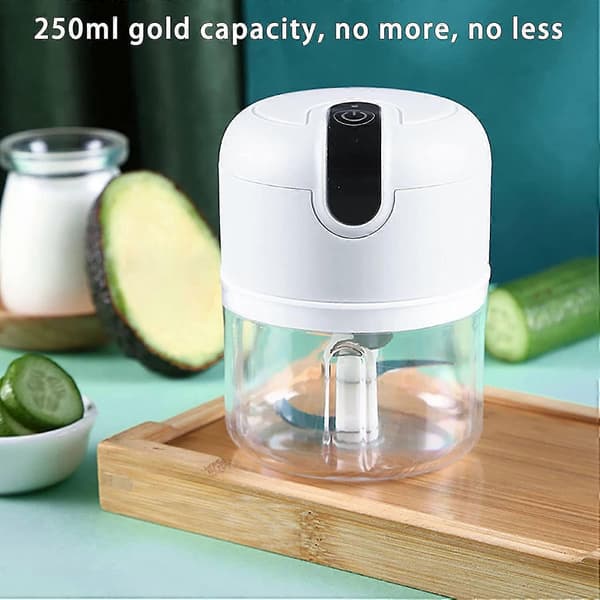Elektrisk Mini Hvidløgshakker til Husholdningsbrug, Mini Foodprocessor, Hvidløgspresser