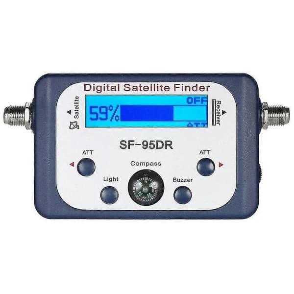 Digital For Tester Meter Tv Signal Receiver Sat Finder Med Kompas Og Lcd Display Fta Dvb S2