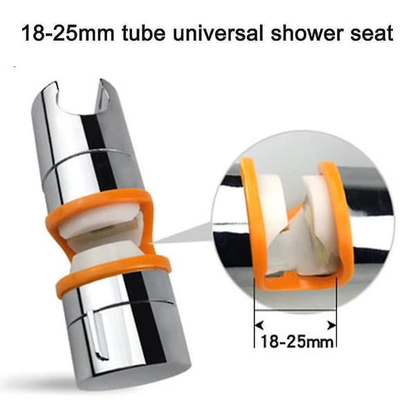 Justerbar Dusjhodeholder For Glidestang, universal 18-25mm O.d