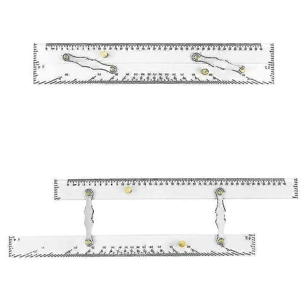 Marine Parallel Lineal Klar Skala, 450mm, Nautiske Kort Parallel