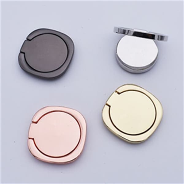 4 Farver - Mobiltelefon Ring/Mobiltelefon Ringholder Roterbar Sort Black