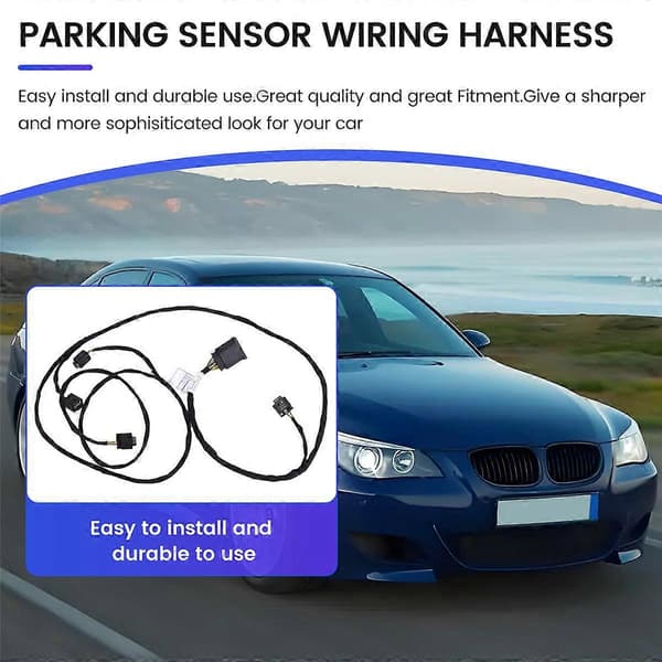 For 5-serie E60 frontfanger parkeringssensor ledningsnett frontfanger ledningsnett kabel 611269
