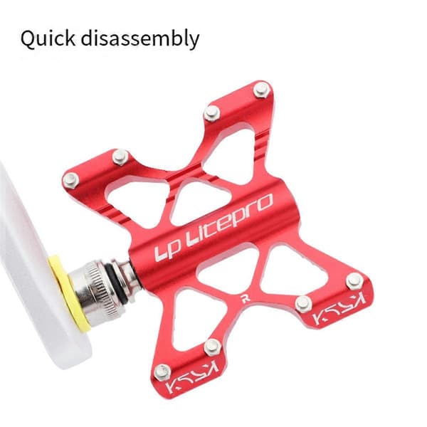 Litepro K5 Quick Release Pedal Foldecykel Pedal Cykel Del Sølv
