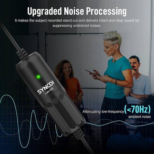 2025 Seneste Model Lavalier Mikrofon til Kamera, Lav S8 Revers Mikrofon iPhone Kamera PC Andro