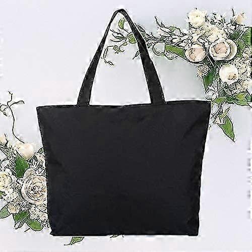 Ny stil Solid farge Canvas Tote Bag Gjenbrukbare handleposer Miljøvennlig