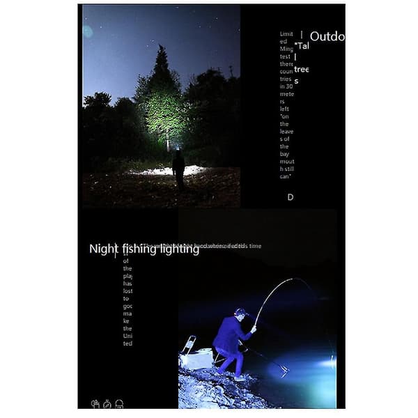 Bærbar 6 Led USB Oppladbar På Hatt Sensor Roterbar Hodelykt Lampe Vanntett IP64 Hodelykt (