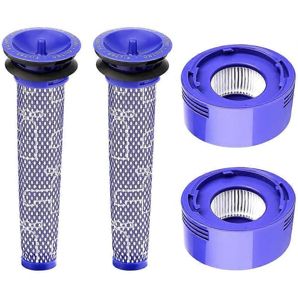 4-pak Filterudskiftning til V7, V8 Animal og V8 Absolute ledningsfri støvsuger HEPA-filter Repl