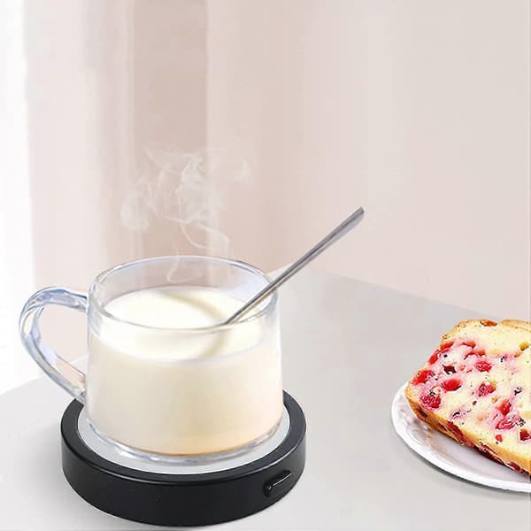 Kaffekoppvarmer, USB Elektrisk Oppvarmet Brikke, Tekannevarmer