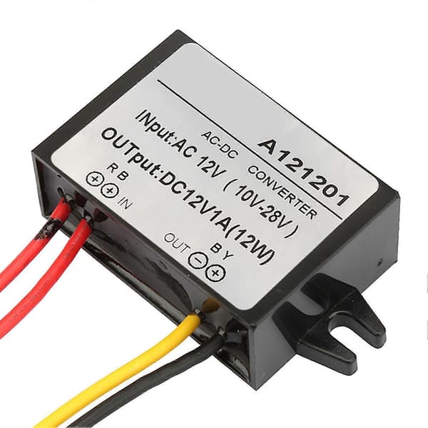 AC 10-28V till DC 12V Buck Converter AC DC Nedtrappningsmodul (1A)