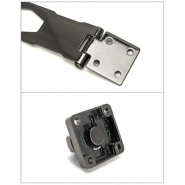 Nyckellås med hasp, 4-pack, 4 tum, vridknapp, skåpslås, nyckellås, säkerhetslås med Mo