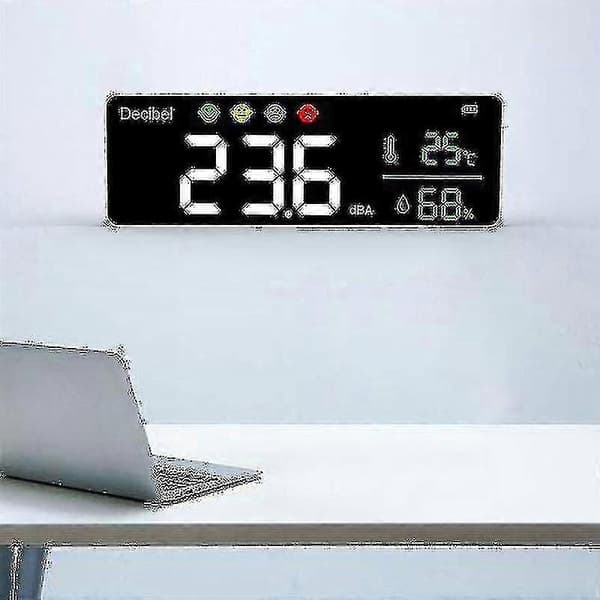 Dm1306d Digital Decibel Sound Meter Smart Wall Mounted Noise Detector(,)