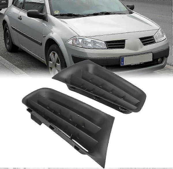 Sorte frontgrill til Megane 2 Phase II - Venstre & Højre