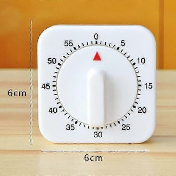 60 Minuters Kök Timer Matlagning Ring Mekanisk Räknare Uppvindningsväckarklocka