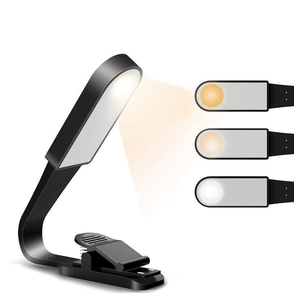 Bærbar mini skrivebordslampe student LED leselampe USB ladeklips lampe leseboklampe