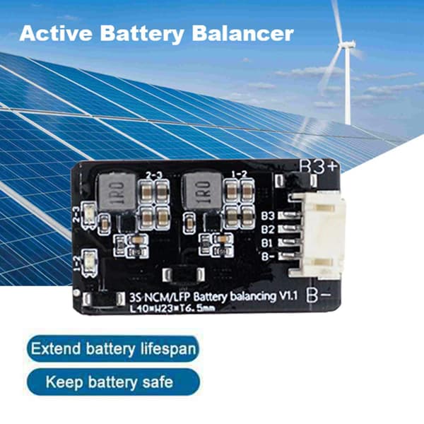 2 stk. 1.2a 3s Aktiv Equalizer Balancer Equalizer Modul - Lifepo4 Lithium Batteri Aktiv Balancer B