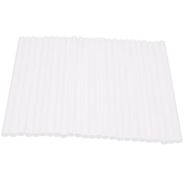 50 stykker plastik hvide kagepinde (0,4 tommer diameter 9,5 tommer længde)