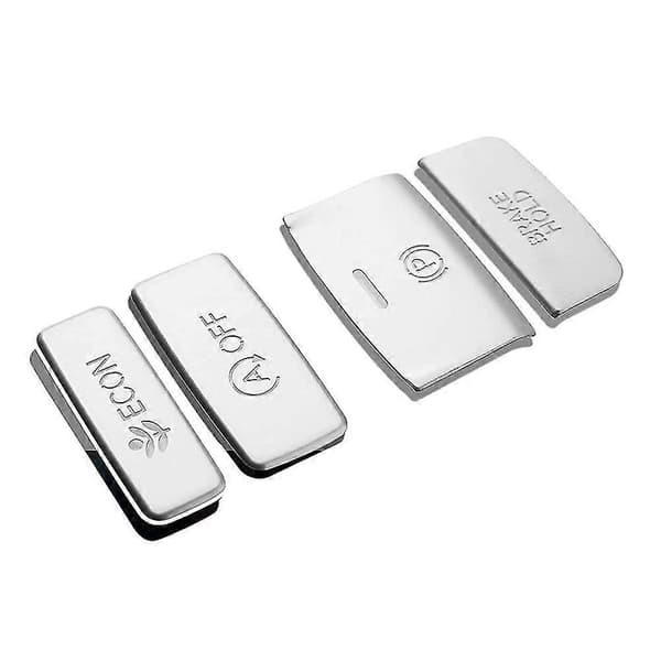 Konsol Gear Panel Håndbremse Knap Cover Aluminium Sticker Til 11. Gen 2022 Tilbehør, sølv