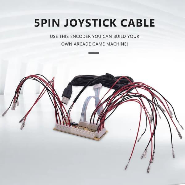Forsinkelsesfritt spill USB-enkoder PC til joystick for MAME & Retropie prosjektdeler