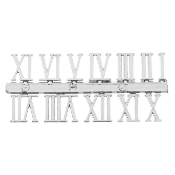 12 stk./sæt Quartz ur tal Klassisk blank plast romertal reservedele