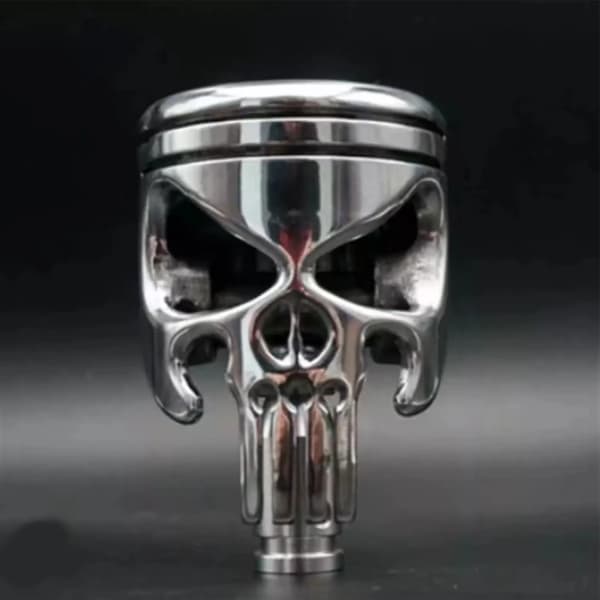 Skull Gear Stick Gearstang Knob i Rustfrit Stål - Universal