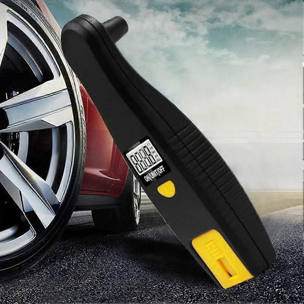 2 i 1 Bil Auto LCD Digital Display TPMS Dæktryksmåler Gevindmåler