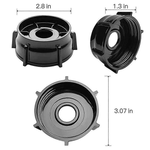 1 stk. 4902-003 Blenderkande Bund til og Osterizer Blendere, Premium Blender Reservedele (Sort)
