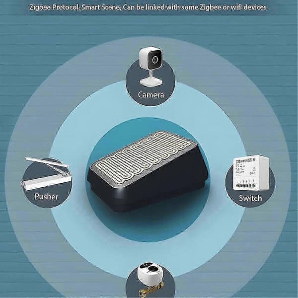 Zigbee Smart Regnsensor för Utomhus Trådlös Regndetektion Vattentät, Zigbee Hub Krävs, Linkag