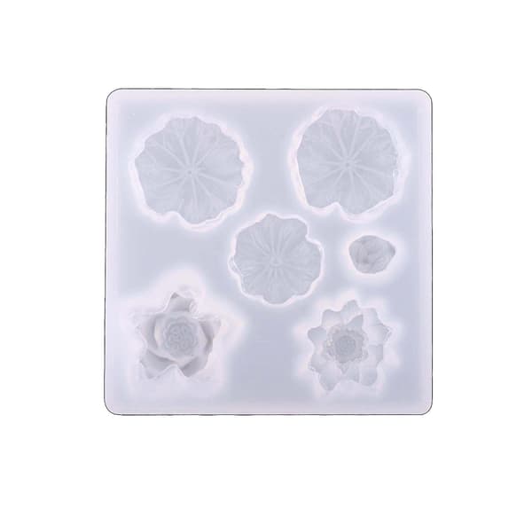 Smykker Epoxy Silikone Støbeforme Blomster Blade Resin Øreringe Forme-fg