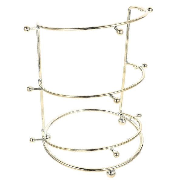 Tre Lags Krone Display Stativ Krone Display Holder Hårbøyle Organizer for Skrivebord