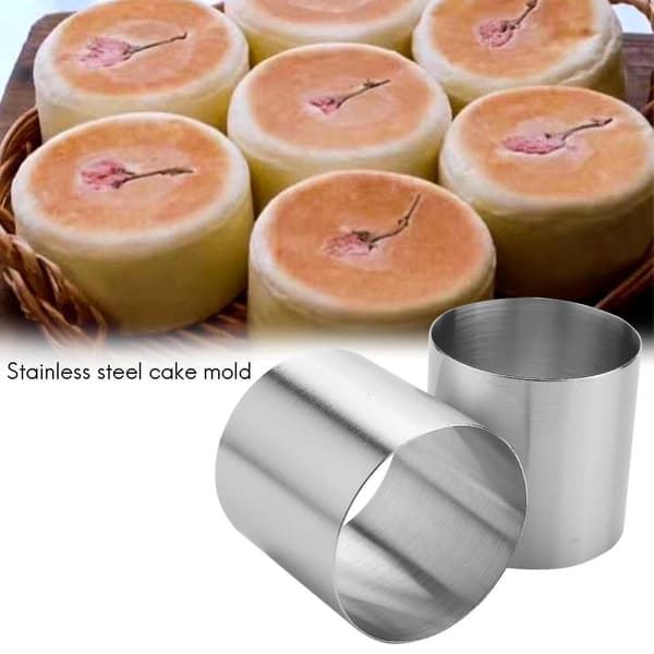 15 stk. Rustfrit Stål Mousse Ringe Runde Biscuit Cutter Kageform Køkken Bagekonditori Værktøj Fo