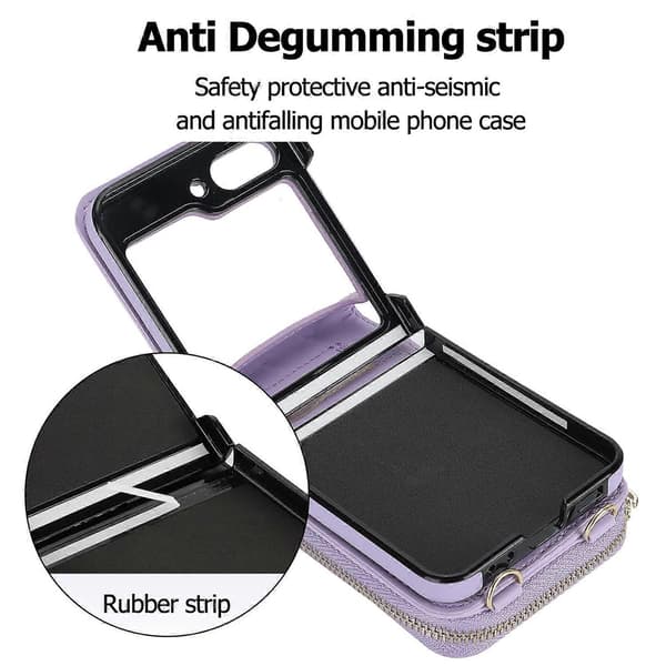 Lang og Kort Lanyard Lynlås Kort Slot Foldbart Telefoncover