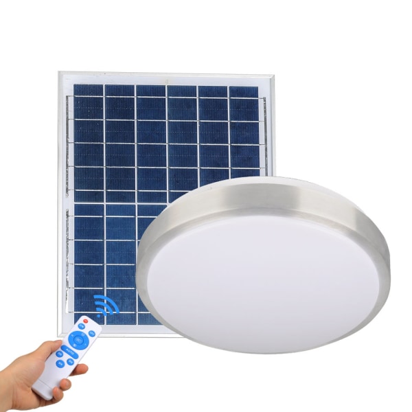 GOECO Solar LED-takljus Dimbar, vattentät IP65
