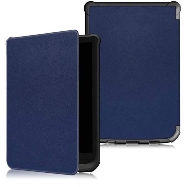 E-läsarfodral omslag för Pocketbook Touch Lux 4 Lux 5 Touch HD 3 Color (2020) Pocketbook Flap Shell Blå