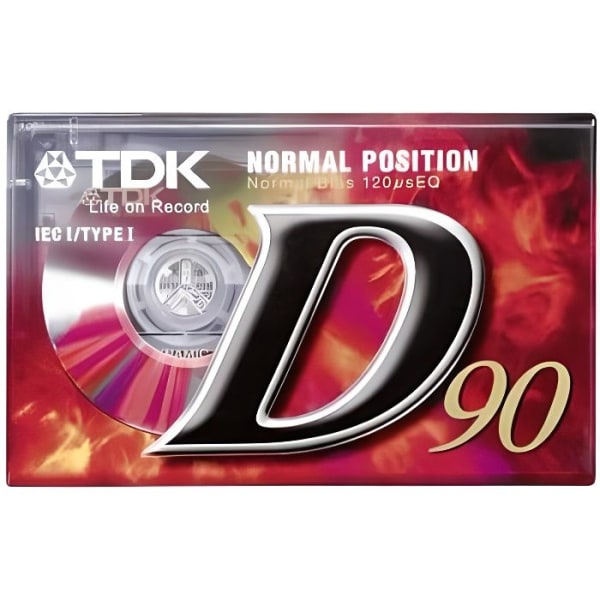 TDK D90 typ I ljudkassett