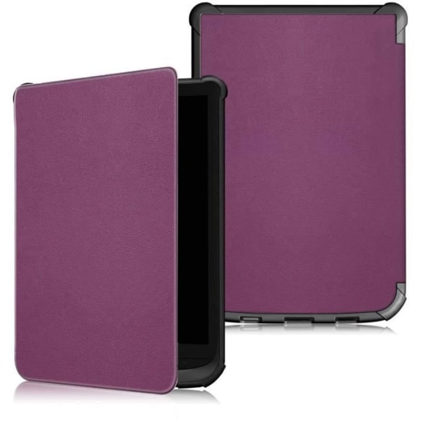 E-läsarfodral omslag för Pocketbook Touch Lux 4 Lux 5 Touch HD 3 Color (2020) Pocketbook Flap Shell Lila