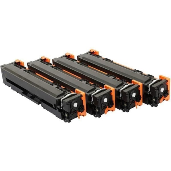 Pack 4 TONER HP 203X 203A CF540X CF541X CF542X CF543X Tonerkassetter för HP Color Laserjet Pro M254dw M254nw MFP M280nw M281fdn