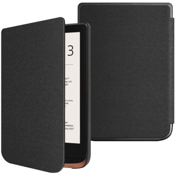 E-läsarfodral för Pocketbook Touch Lux 4 Lux 5 Touch HD 3 Color (2020) Pocketbook Flap Fodral Svart