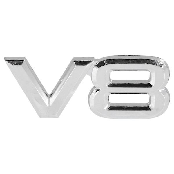 7.5x3.5cm Auto Car V8 Stickers 3d Chrome Sticker Badge Emblem