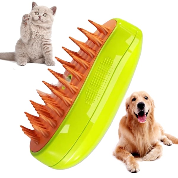 Self Cleaning Steam Cat Brush,Steamy Cat Brush - 3 In1 Cat Steamy Brush Mar.3.27