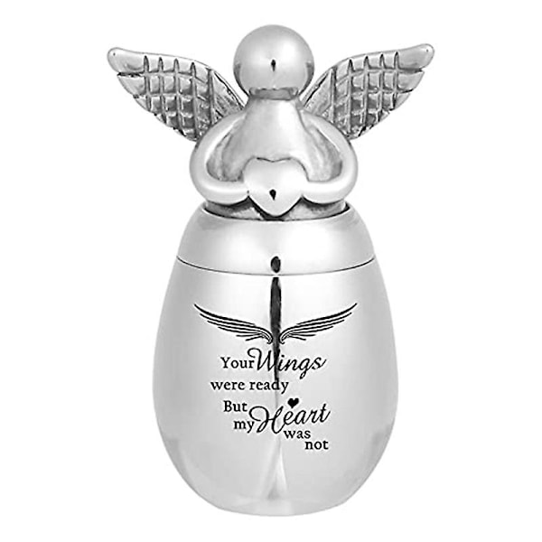 Angel Wings Keepsake Box-Adult Ashes Share Urns-Stainless Steel Small Funeral Pet Dog Cat Urns,Angel Memorial To Loved Ones Ashes