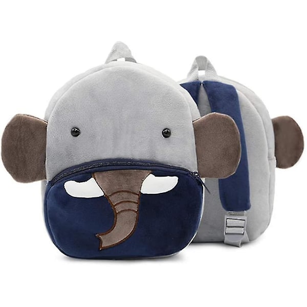 Toddler Backpack Kindergarten Backpack, Plush Animal Backpack Mini Cartoon Backpack, Mini Animal Backpack Preschool Backpack Kids Backpack, (elephant)