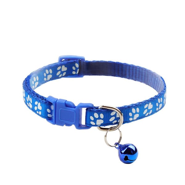 Reflective Cat Pet Collar with Bell and Safety Buckle- Adjustable Strong and Safe, Nylon, Mixed Colors, Runaway Cat Collar5 pcsColor shipped randomly