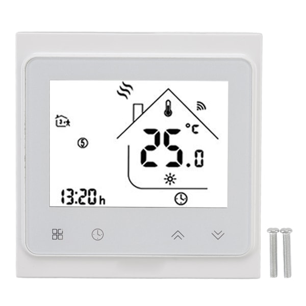 WIFI-termostat for hjemmet, smart programmerbar mobilapp, stemmestyrt temperaturkontroll for vann- og gassoppvarming AC95-240V