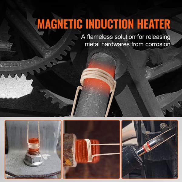 Induktionsvärmeset - DUOKU - H7L - 1100 W - 220 V - Ø mutter 5–40 mm