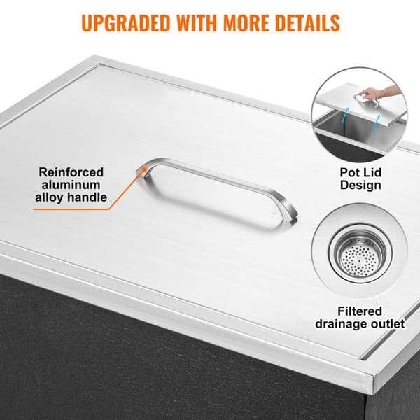 Kylbox - DUOKU - 22"L x 17"l x 12"H - Rostfritt Stål - 43,5 L - Isolering 24H