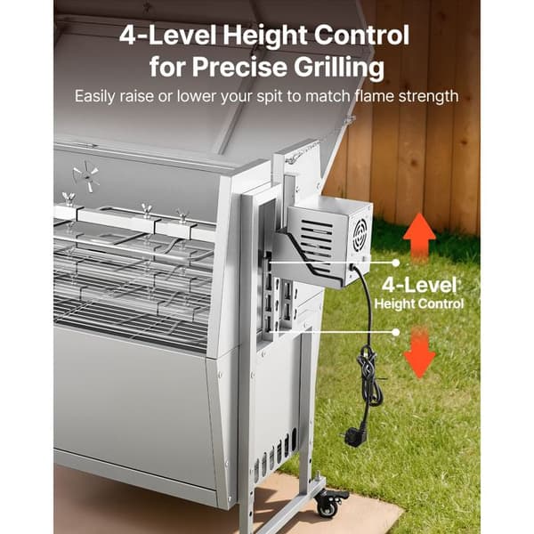 Kulgrill - DUOKU - TB-52Z - Elektrisk spid - 52" madlavning - 4 positioner