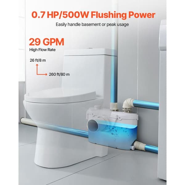 Sanitetskross - DUOKU - FLO500-BE - 500 W - Flöde 110 L/min - Höjd 8 m