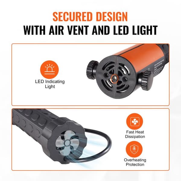 Induktionsvärmeset - DUOKU - H7L - 1100 W - 220 V - Ø mutter 5–40 mm