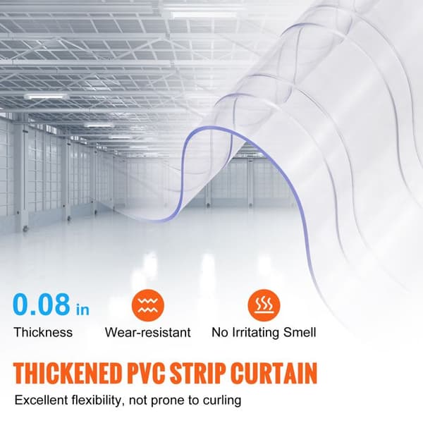 Rideau - DUOKU - Modell HMV0 - 4572 cm - PVC - Transparent