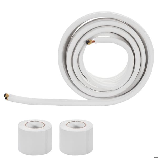Kopparrör - DUOKU - Mini-split - Diameter 6,4 mm och 9,5 mm - Längd 30,5 m - Isolering PE
